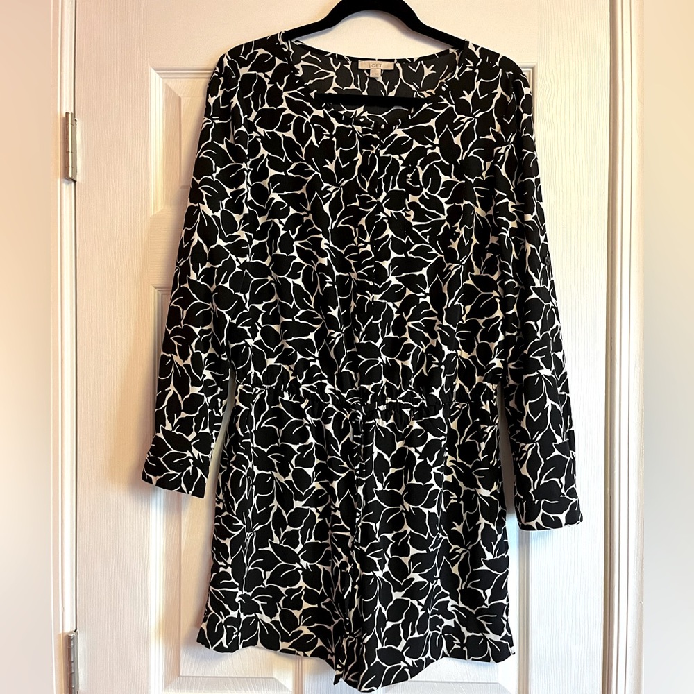 Patterned Button-Up Romper - image 1